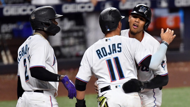 Miami Marlins Celebrate, The Canadian Press Miami Marlins Celebrate