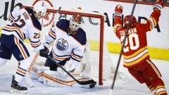 Battle of Alberta starts with a bang as Flames down Oilers 9-6 to open playoff series Article Image 0
