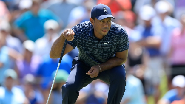 Woods shoots 74 in PGA Championship first round