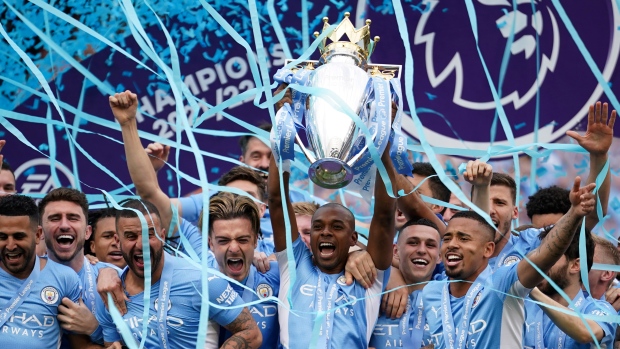 Manchester City Celebrates 