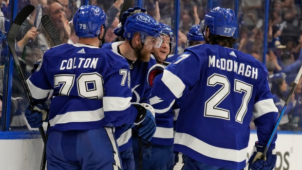 Tampa Bay Lightning celebrate