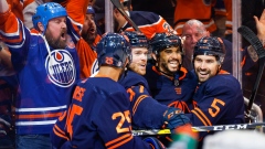 Edmonton Oilers celebrate