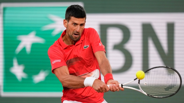 Novak Djokovic, The Canadian Press Novak Djokovic
