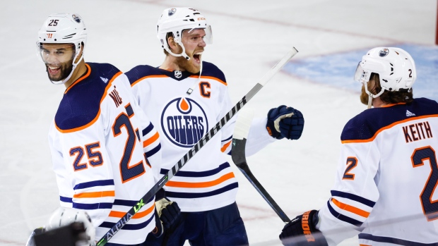 Ceci, Hyman score to lead Oilers to 3-1 win over Islanders