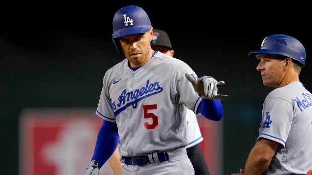 Freeman's five RBIs, lift Dodgers over D-Backs