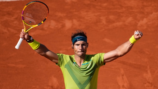 Nadal advances with straight-sets win