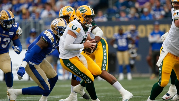 Edmonton Elks quarterback Nick Arbuckle