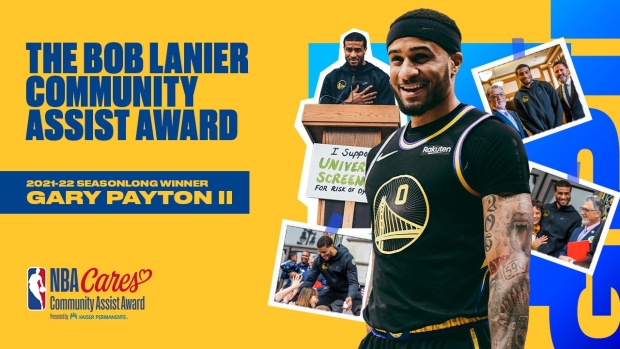 Gary Payton II named winner of Bob Lanier Community Assist Award Gary Payton II named winner of Bob Lanier Community Assist Award