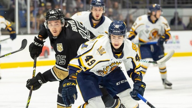 Jordan Tourigny, Darrell Theriault via Shawinigan Cataractes on Twitter Jordan Tourigny