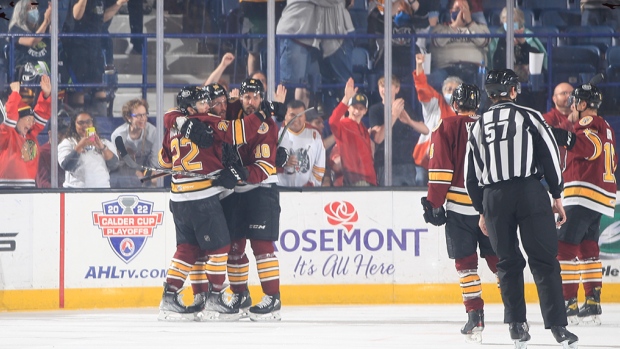 Chicago Wolves celebrate , Chicago Wolves on Twitter Chicago Wolves celebrate