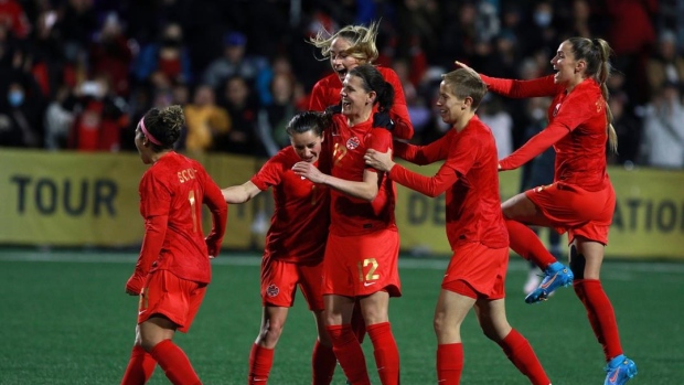 Canada's women's soccer , The Canadian Press Canada's women's soccer