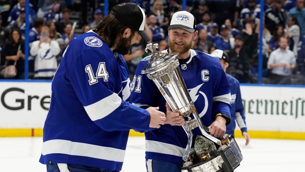 Steven Stamkos and Pat Maroon