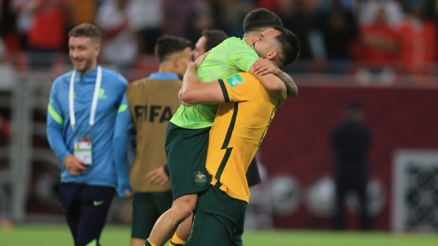 Australia Celebrate Soccer, The Canadian Press Australia Celebrate Soccer