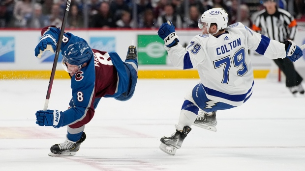 Ross Colton and Cale Makar 