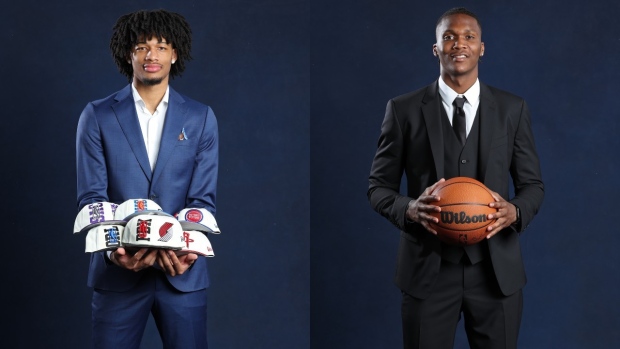 Shaedon Sharpe and Bennedict Mathurin, Getty Images Shaedon Sharpe and Bennedict Mathurin