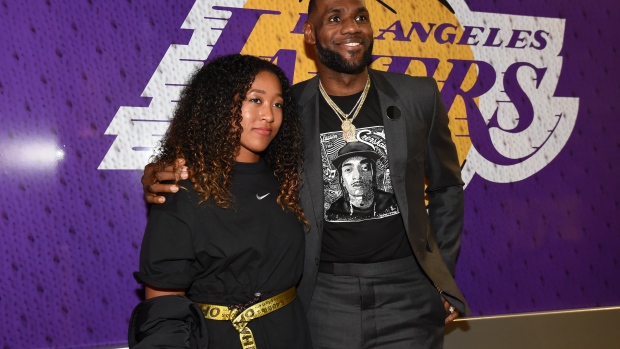 Naomi Osaka poses with LeBron James in 2019 Naomi Osaka poses with LeBron James in 2019