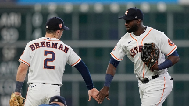 Alex Bregman Yordan Alvarez, The Canadian Press Alex Bregman Yordan Alvarez