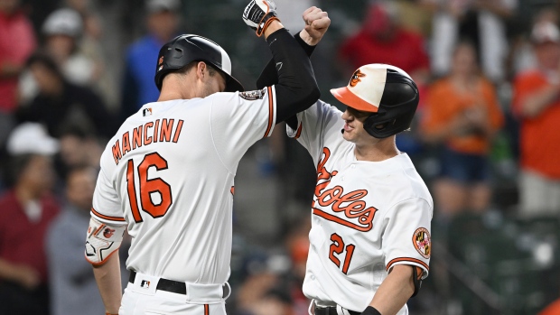 Trey Mancini Austin Hays, The Canadian Press Trey Mancini Austin Hays