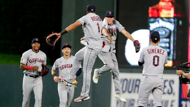 Cleveland Guardians celebrate