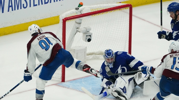 Nazem Kadri Andrei Vasilevskiy, The Canadian Press Nazem Kadri Andrei Vasilevskiy