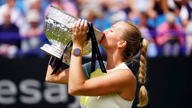 Two-time Wimbledon champion Kvitova wins Eastbourne title