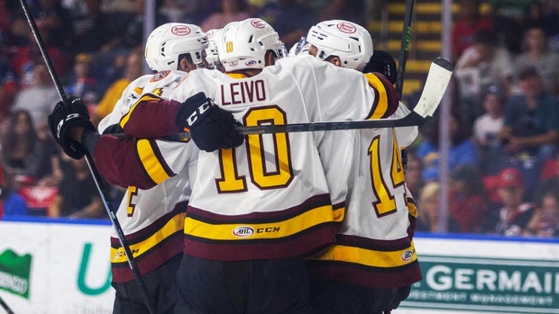 Chicago Wolves celebrate