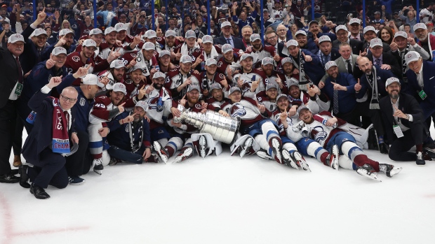 Colorado Avalanche celebrate