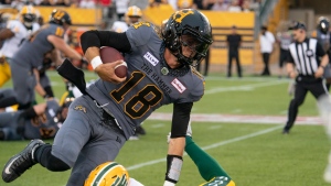 Tiger-Cats QB Shiltz takes first-team reps in place of sidelined Evans (shoulder) 