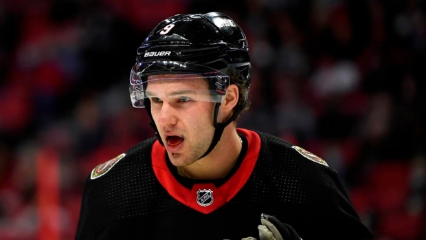 Ice Chips: Sens' Norris practices in contact jersey