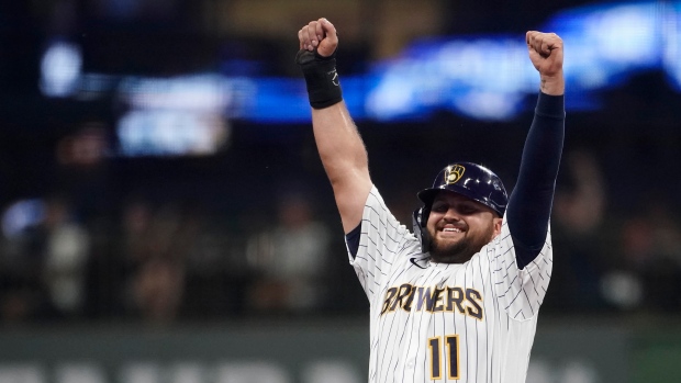 Milwaukee Brewers' Rowdy Tellez, The Canadian Press Milwaukee Brewers' Rowdy Tellez