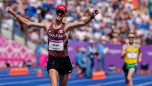Canada's Dunfee pulls away to win Commonwealth gold in race walk