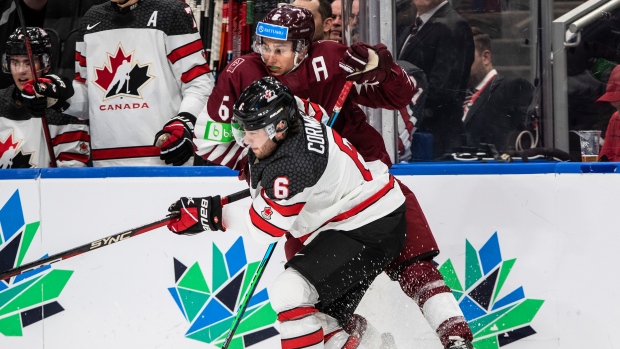 Cormier, Zellweger, Greig give Canada 4-1 lead over Latvia after second period at World Juniors