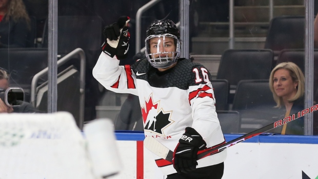 TSN on X: Connor Bedard became the youngest player at the #WorldJuniors to  score four goals in one game Tuesday night! 🇨🇦  /  X