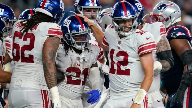 New York Giants Celebrate, The Canadian Press New York Giants Celebrate