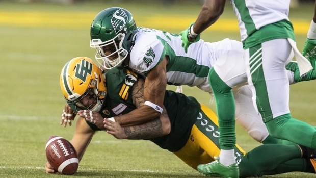 Edmonton Elks Saskatchewan Roughriders, The Canadian Press Edmonton Elks Saskatchewan Roughriders