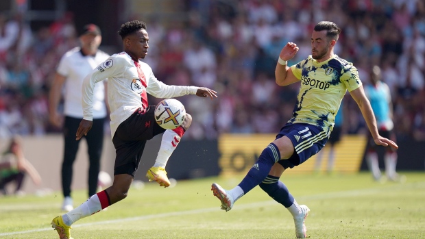 Southampton's Kyle Walker-Peters and Leeds United's Jack Harrison, The Canadian Press Southampton's Kyle Walker-Peters and Leeds United's Jack Harrison