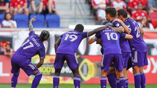 Orlando City SC celebrates, The Canadian Press Orlando City SC celebrates