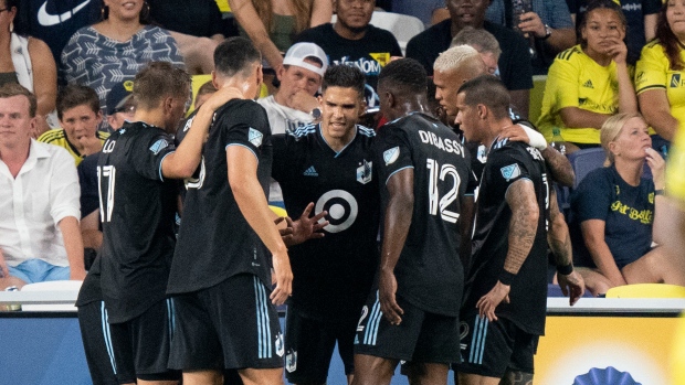 Minnesota United celebrates, The Canadian Press Minnesota United celebrates