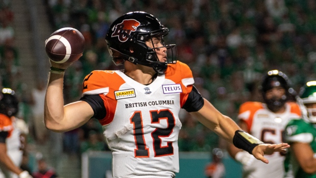 BC Lions versloeg Saskatchewan Roughriders