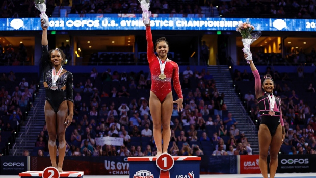 Black women sweep the podium at 2022 U.S. Gymnastics Championships