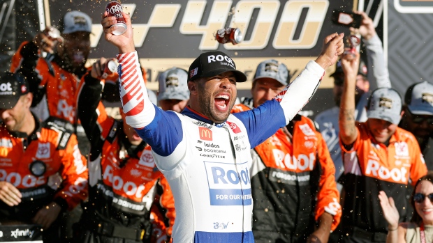 NASCAR's Wallace holds off title contenders to win at Kansas