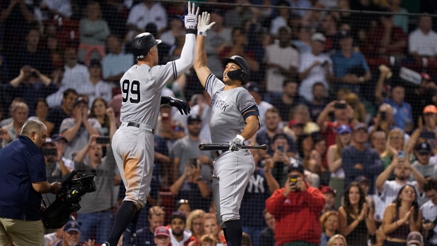 Aaron Judge and Giancarlo Stanton