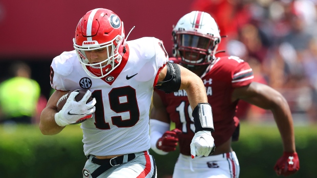 Georgia tight end Brock Bowers, The Canadian Press Georgia tight end Brock Bowers
