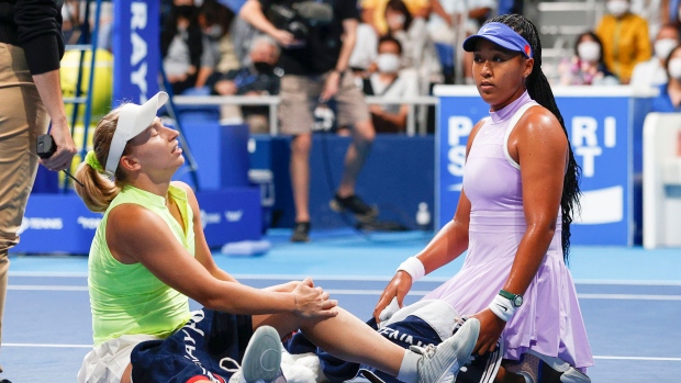 Naomi Osaka and Daria Saville, The Canadian Press Naomi Osaka and Daria Saville