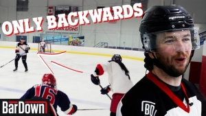 Corwin drinks three litres of milk during a beer league hockey game in our grossest video ever