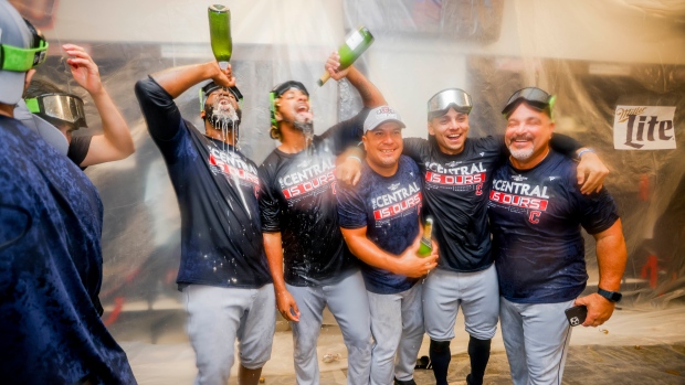 Guardians winners over Rangers and champs of AL Central