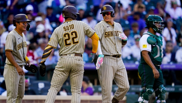 Manny Machado Ha Seong Kim, The Canadian Press Manny Machado Ha Seong Kim