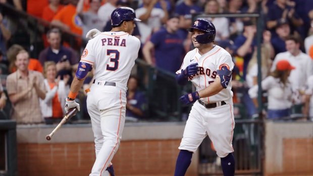 Jeremy Pena, Jose Altuve, The Canadian Press Jeremy Pena, Jose Altuve