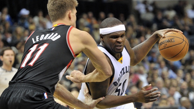 Zach Randolph, The Canadian Press Zach Randolph