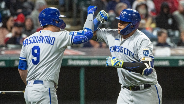 Vinnie Pasquantino Salvador Perez, The Canadian Press Vinnie Pasquantino Salvador Perez